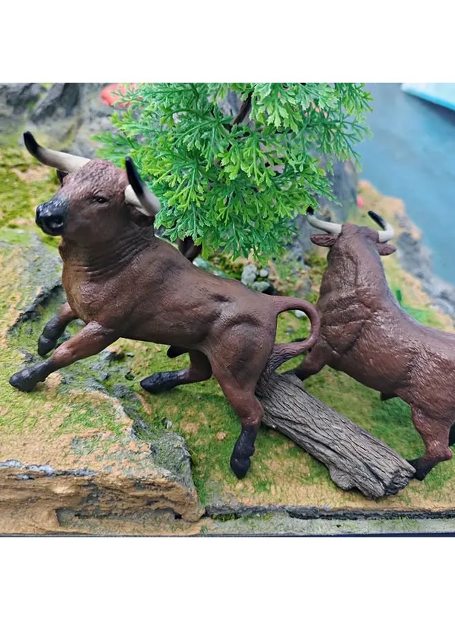 Spanish Bullfighting Bull PVC Static Desktop Toy Animal Model 3016 Educational Learning - Image 4